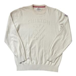 Shilton Mens Pullover Crewneck Varsity Sweater Size L Yacht Club Academia